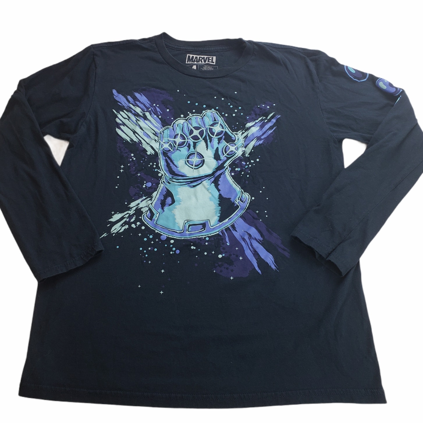 Marvel Tee Shirt Men's Medium Thanos Infinity Gauntlet Limited Edition Blue
